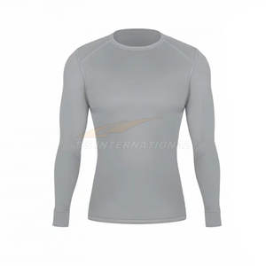 Ensemble de vêtements de sport personnalisés pour hommes MMA manches longues Rash Guard Compression Shirt Pants Training BJJ Grappling Fitness Outfit - Product Image 6