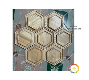 Bandeja de bambú ecológica grande, plato de madera para servir comida, café, té, desayuno, decoración para sala de estar, uso de vajilla - Product Image 4