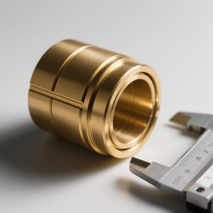 Bujes sin aceite de mecanizado CNC personalizados de fábrica OEM aleación de cobre con hombro de aceite - Product Image 5