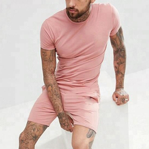 Conjunto de pantalones cortos de gimnasio deportivo para hombre hecho a medida, camiseta y pantalones cortos transpirables ligeros de secado rápido para correr, conjunto de pantalones cortos informales - Product Image 2