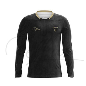 Nuevas Camisetas de Fútbol Personalizadas de Alta Calidad para Clubes, Uniformes Deportivos al por Mayor, Transpirables, Antibacterianas, Elásticas, Sin Costuras, 100% - Product Image 6