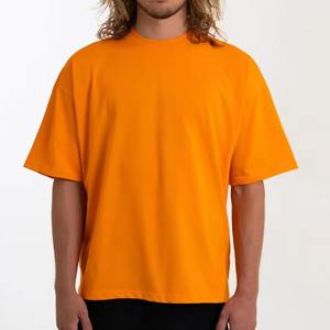 Camiseta con Logotipo Personalizado para Hombre, Estilo Urbano, Holgada, Corta, de Algodón Grueso, con Hombros Caídos - Product Image 4