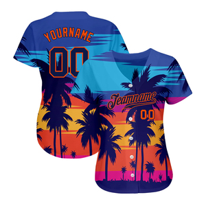 Nueva Camiseta de Béisbol Personalizada de Poliéster Sublimado de Calidad Superior al Mejor Precio de Venta de Servicios EM, Camiseta de Béisbol de Manga Corta - Product Image 3