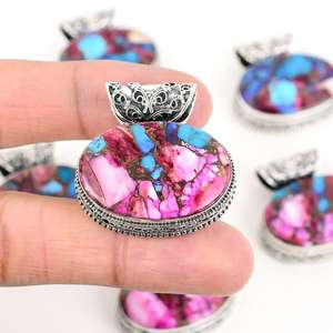 Collar con Colgante de Cristal de Amatista Natural, Plata de Ley con Baño de Oro, Engaste de Bisel, Colgante de Piedra Preciosa para Mujer - Product Image 6