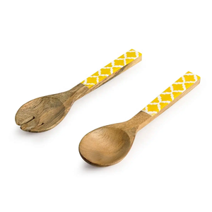 Cuillères en bois, couteau à fourchette avec couvercle en bois, ustensiles de cuisine antiadhésifs, spatule, ensemble d'ustensiles de cuisine en bois de teck, 3 pièces - Product Image 6