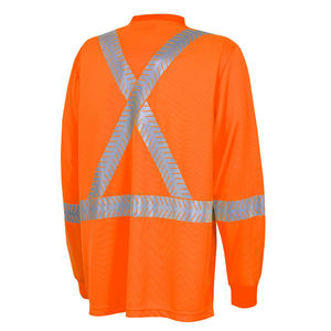 Logo personnalisé séchage rapide haute visibilité T-shirts chaussée nuit vêtements réfléchissants chemise à manches courtes sécurité travail T-shirt pour hommes - Product Image 6