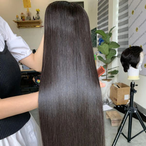 Cheveux de couleur bouclés doublement étirés avec fermeture/frontale en gros, 100% cheveux non traités dans l'extension de cheveux humains - Product Image 1