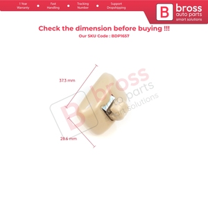 BDP1657 1 Pieza Soporte para Parasol con Gancho y Clips Color Beige para A1 A3 A4 B7 B8 B9 A5 A6 C6 Q2 Q3 Q5 TT Exeo - Product Image 6