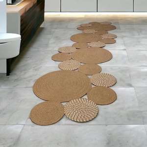 Mantel individual de jacinto de agua de algas marinas tejidas de paja - Product Image 6