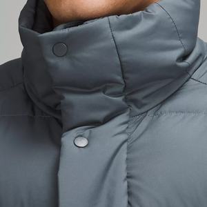 Men's Casual Winter Down Windproof Vest Thick Solid <b>Black</b> Puffer <b>Jacket</b> with Detachable Hoodie Zipper Closure Outer Woven Fabric - Product Image 4