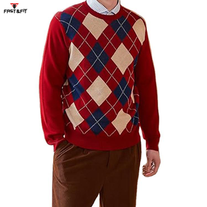 Pull à col rond pour homme à impression personnalisée sur le devant, vente chaude, pull d'hiver pour homme, anti-froissement, laine/cachemire, manches longues, séchage rapide - Product Image 3