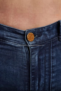 Classic Blue Denim Flare Jeans Women High Waisted Slim Fit <b>Bell</b> Bottoms women denim jeans pants - Product Image 3