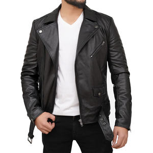 Chaqueta de Cuero para Hombre al por Mayor, Estilo Motero Casual Urbano, Prenda Exterior de Cuero Premium, Logotipo Personalizado, Proveedor Mayorista de Fábrica OEM - Product Image 2
