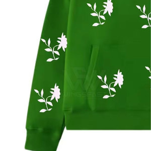 Ropa de moda Transpirable Basics Puff Print Hoodies Último estilo Venta al por mayor Puff Print Hoodies - Product Image 3