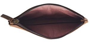 Étui utilitaire multifonction en cuir vintage avec fermeture éclair, petit porte-stylos, porte-outils, trousse de maquillage, pochettes de voyage - Product Image 2