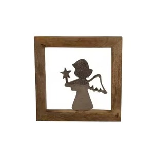 Beautiful metal tabletop angel decor piece for festive home and <b>Christmas</b> party setup - Product Image 6