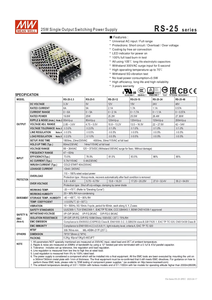 RS-25-12 - 12V 2.1A 25W Mean Well SMPS Metal <b>Power</b> <b>Supply</b> For Industrial Control Automation And <b>LED</b> Equipment Use - Product Image 5