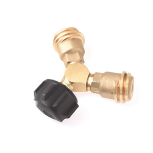 วาล์วแยกแบบ Y ทำจากทองเหลืองแท้ พร้อมเกลียวท่อชายสองตัว - วาล์วไฮดรอลิกจาก Flame King - Product Image 2