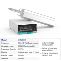 Varilla Vibratoria de Limpieza Ultrasónica Sumergible Yunyisonic, 28kHz, 1800W, Frecuencia Personalizada, Producto de Venta Caliente de Fábrica