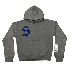 Sudadera Unisex de Felpa Francesa Desgastada para Invierno, 100% Algodón, Sudadera Holgada con Capucha, Bordada, Estilo Urbano, Larga - Product Image 3