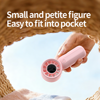 Hxtc88 Mini ventilateur portable rechargeable USB à affichage numérique, idéal pour les voyages, le camping et comme cadeau