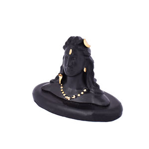 Statue d'Adiyogi en résine, modèle traditionnel fait main et peint à la main, pour tableau de bord de voiture et cadeau de Thanksgiving - Product Image 4