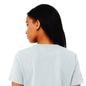 Camisetas lisas para mujer, la camiseta de secado rápido transpirable de 100% algodón con estampado de logotipo personalizado más vendida, servicio OEM para mujer - Product Image 2