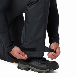 Pantalon de pluie élastique pour homme, couleur noire, coupe-vent, avec Logo et Design personnalisés - Product Image 3