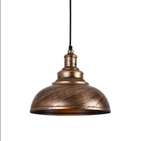 Lampe suspendue en métal de conception populaire décoration de bar de restaurant de café avec du verre pour la décoration de chambre
