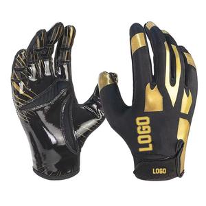 Guantes Profesionales de Fútbol Americano para Receptor, Duraderos, con Agarre de Silicona de Alta Adherencia, Anti-Impacto, Dedos Completos - Product Image 1