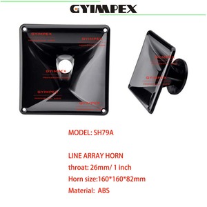 Trompeta de fibra de vidrio de alta calidad de 160*160*82mm con garganta de 1 pulgada para altavoz PA, accesorios para altavoces, trompeta de altavoz, guía de onda para line array - Product Image 2