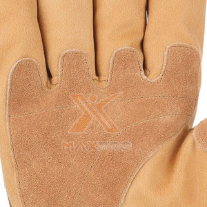 Custom Design Sustainable High Quality Leather Fire Proof Anti-Slip Waterproof Safety Cuff Working <b>Gloves</b> for Men-Wholesale - Product Image 6