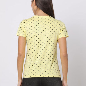 เสื้อยืดแขนสั้นผู้หญิงระบายอากาศได้ดีเสื้อยืดผ้าฝ้ายโพลีเอสเตอร์พิมพ์ลายดีไซน์ใหม่เป็นมิตรต่อสิ่งแวดล้อมฤดูร้อน - Product Image 2