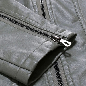 Chaqueta de cuero para hombre, chaqueta de cuero genuino para hombre, hecha en Pakistán - Product Image 6