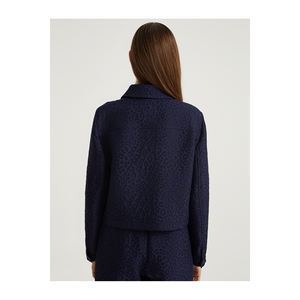 Chemise Jacquard pour Femme BGN avec Détails en Cuir, Modèle de Veste Élégante W24J463 - Product Image 6