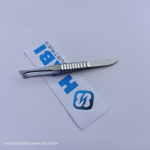 Eyebrow Slant Tweezers German Stainless Steel Sharp Tip Women Eyebrow Hair <b>Remover</b> Tweezers With Custom Packing - Product Image 2