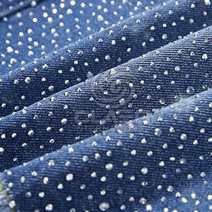 Pantalones vaqueros ligeros al por mayor con diamantes de imitación, pantalones cortos cómodos con cintura elástica para hombre, pantalones cortos con diamantes de imitación para venta en línea - Product Image 6