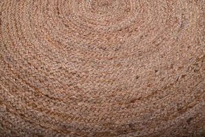 Alfombra personalizable 4X4 orgánica Boho trenzada de yute con mechones hecha a mano India patrón geométrico ecológico sala de estar entrada - Product Image 6