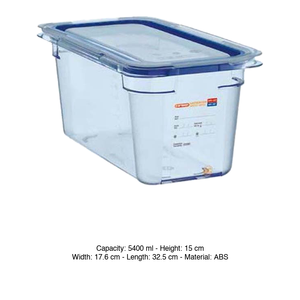 Bandeja Gastronorm Araven GN 1/3 ABS 32.5 x 17.6 x 15 h cm, Equipo Profesional Gastronorm, Suministros para Hostelería y Catering - Product Image 3