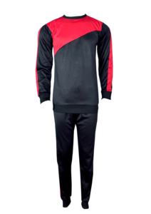 ชุดวอร์มผู้ชาย ชุดวอร์มผู้ชายและผู้หญิง สกรีนโลโก้ได้ ชุดวอร์มสีดำแบบยูนิเซ็กซ์ ชุดกีฬาสองชิ้น ชุดออกกำลังกาย รับผลิตแบบ OEM ODM ขายส่ง ชุดออกกำลังกาย - Product Image 1