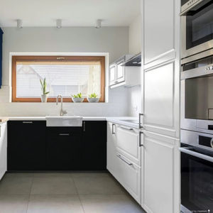 Cuisine moderne de style européen sur mesure JY Project, armoires de cuisine en MDF prêtes à assembler au Vietnam, glissières de tiroir modulaires - Product Image 3