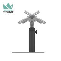 Support de tablette incurvé télescopique de sécurité pour comptoir LST06-D 7'', 10'', 13'' pour iPad et tablettes Android Samsung