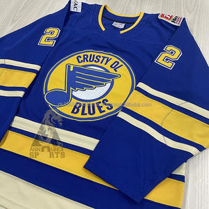 Ventes chaudes, ensembles d'uniformes de hockey sur glace personnalisés, service OEM, sublimation, respirant, logo personnalisé, numéro, unisexe, 100% polyester - Product Image 2