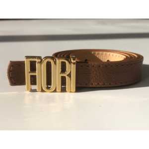 Ceinture en tissu fin imprimé Fiori pour femme - Product Image 3