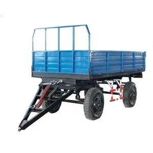 Buy Quality Agriculture tractor 8 Wheel Farm Dump Trailer Single Tipping Trailer Box Trailer 10 tons