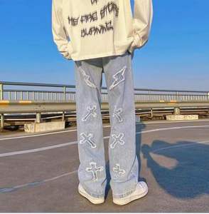 Pantalones de mezclilla cruzados Streetwear esencial para los entusiastas del Hip Hop con Low Rise y Baggy Y2K Women Cargo Styles - Product Image 4