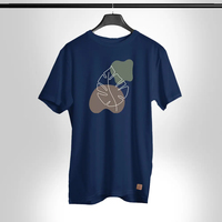 T-shirt Homme Personnalisé en Coton 100% à Manches Courtes, Impression Numérique, Qualité Supérieure, Nouveau Design 2025 – Vente en Gros Fabricant
