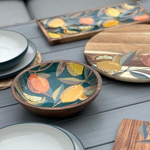 El tazón de madera de mango con pegatina hace que cada mesa sea más atractiva y diseñada para complementar los hogares modernos y la vida consciente - Product Image 4