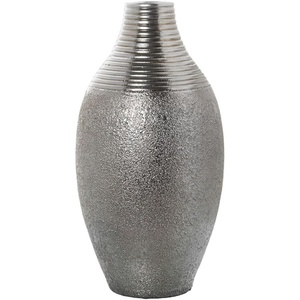 Vase à fleurs en métal de couleur blanche au design moderne, décor de maison luxueux pour de superbes compositions florales - Product Image 3