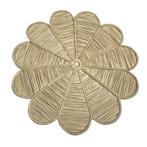 Autocollant mural floral de décoration intérieure en rotin tressé style bohème, qualité supérieure, matériau naturel, vente en gros pour l'exportation - Product Image 3